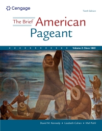 Omslagafbeelding: The Brief American Pageant: A History of the Republic, Volume II 10th edition 9780357661543
