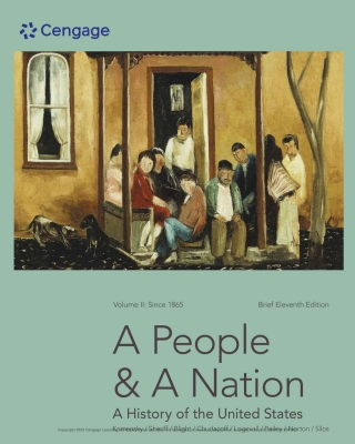 Cover image: A People and a Nation: A History of the United States, Brief Edition, Volume II 11th edition 9780357661963