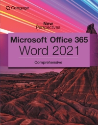 Imagen de portada: New Perspectives Collection, Microsoft Office 365 Word Comprehensive 1st edition 9780357672280