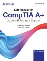 Cover image: Lab Manual COMPTIA A+ Guide to Information Technology Support 11th edition 9780357674567