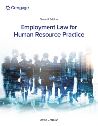 Cover image: Employment Law for Human Resource Practice 7th edition 9780357717547