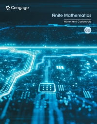 Cover image: Finite Mathematics 8th edition 9780357723265