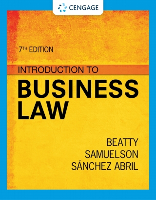 Cover image: MindTap for Beatty/Samuelson/Abril's Introduction to Business Law, 2 terms Instant Access 7th edition 9780357724934