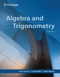 Cover image: Algebra and Trigonometry 5th edition 9780357753644
