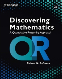 Cover image: Discovering Mathematics: A Quantitative Reasoning Approach 2nd edition 9780357760031
