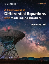 Cover image: A First Course in Differential Equations with Modeling Applications 12th edition 9780357760192