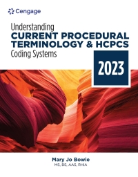 Imagen de portada: Understanding Current Procedural Terminology and HCPCS Coding Systems: 2023 Edition 10th edition 9780357764305