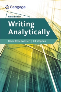 Imagen de portada: Writing Analytically 9th edition 9780357793657