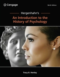 Cover image: Hergenhahn's An Introduction to the History of Psychology 9th edition 9780357797716