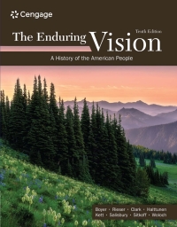 Cover image: The Enduring Vision: A History of the American People 10th edition 9780357799291