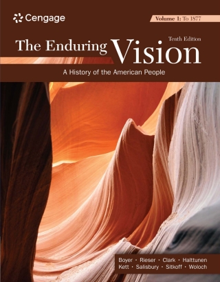 Cover image: The Enduring Vision, Volume I: To 1877 10th edition 9780357799307