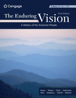 Cover image: The Enduring Vision, Volume II: Since 1865 10th edition 9780357799314