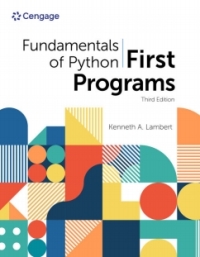 Cover image: MindTap for Lambert's Fundamentals of Python: First Programs with 2024 Updates, 1 term Instant Access 3rd edition 9780357881071