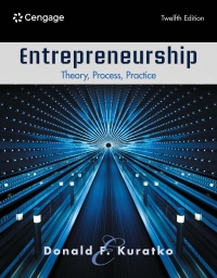 Cover image: Entrepreneurship 12th edition 9780357899502