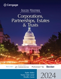 Imagen de portada: South-Western Federal Taxation 2024: Corporations, Partnerships, Estates and Trusts 47th edition 9780357900673