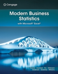 Cover image: MindTap for Camm/Cochran/Fry/Ohlmann/Anderson/Sweeney/Williams' Modern Business Statistics with Microsoft Excel, 1 term Instant Access 8th edition 9780357929919