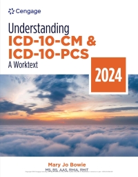 Imagen de portada: Understanding ICD-10-CM and ICD-10-PCS: A Worktext, 2024 Edition 9th edition 9780357932339