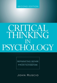 Cover image: Critical Thinking in Psychology: Separating Sense from Nonsense 2nd edition 9780534634599