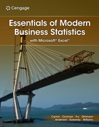 Cover image: Essentials of Modern Business Statistics with Microsoft® Excel® 9th edition 9780357930045