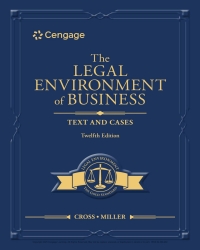 Cover image: The Legal Environment of Business: Text and Cases 12th edition 9780357985700