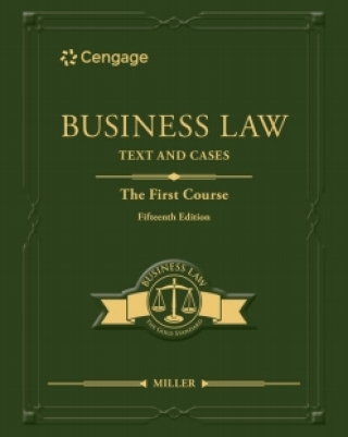 Cover image: MindTap for Miller's Business Law: Text & Cases - The First Course, 1 term Instant Access 15th edition 9780357985885