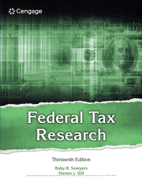Cover image: Federal Tax Research 13th edition 9780357988411