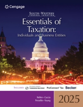 Cover image: CNOWv2 for Nellen/Cuccia/Persellin/Young’s South-Western Federal Taxation 2025: Essentials of Taxation: Individuals and Business Entities, 1 term Instant Access 28th edition 9780357989210