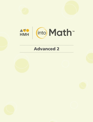 Cover image: Into Math Advanced 2 1st edition 9780358115847