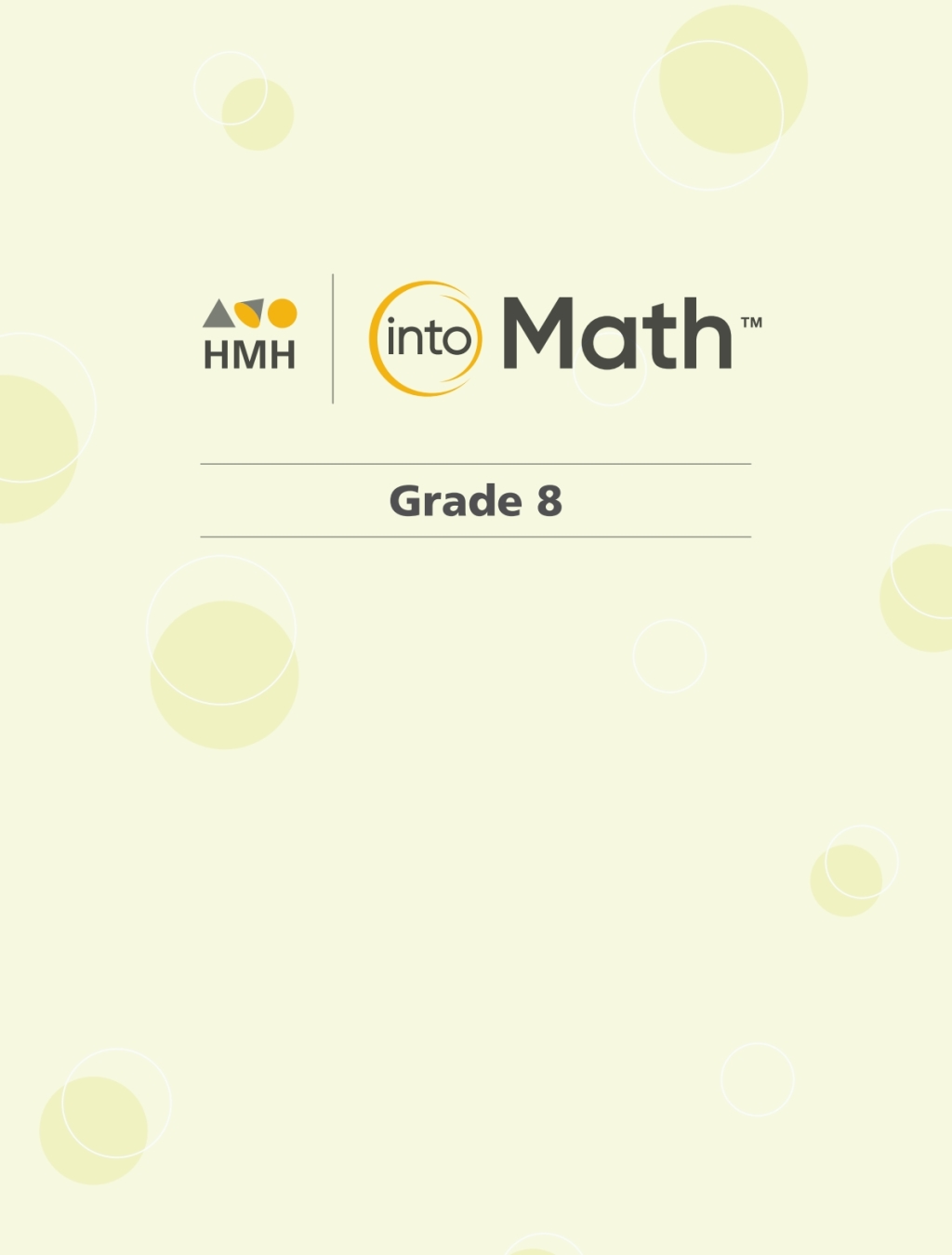 Into Math Grade 8 1st Edition