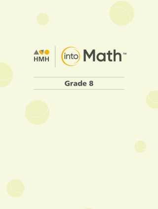 Cover image: Into Math Grade 8 1st edition 9780358116042