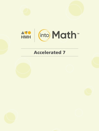 Cover image: Into Math Accelerated 7 1st edition 9780358116059