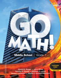 Cover image: Go Math! Student Interactive Worktext Grade 7 1st edition 9781328761064