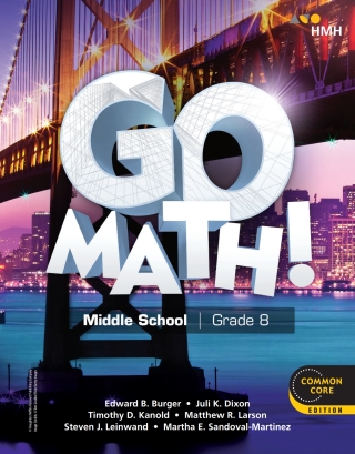 Cover image: Go Math! Student Interactive Worktext Grade 8 1st edition 9781328761071