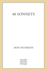 Cover image: 40 Sonnets 9780374100186