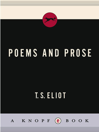 Cover image: Eliot: Poems 9780375401855