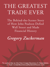 Cover image: The Greatest Trade Ever 9780385529914