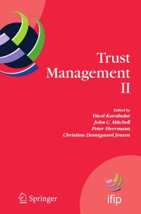 صورة الغلاف: Trust Management II 1st edition 9780387094274