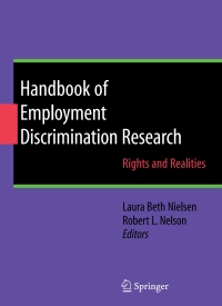 Imagen de portada: Handbook of Employment Discrimination Research 1st edition 9780387094663