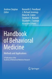 Cover image: Handbook of Behavioral Medicine 1st edition 9780387094878