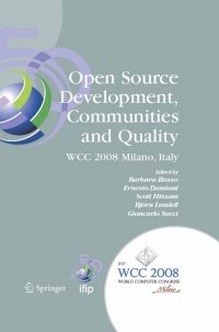 Cover image: Open Source Development, Communities and Quality 1st edition 9780387096834