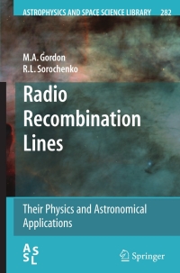 Titelbild: Radio Recombination Lines 9780387096049