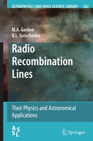 Cover image: Radio Recombination Lines 9780387096049