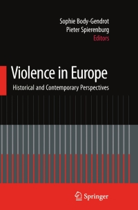 صورة الغلاف: Violence in Europe 1st edition 9780387097046