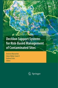 Imagen de portada: Decision Support Systems for Risk-Based Management of Contaminated Sites 1st edition 9780387097213