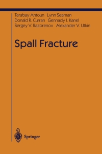 Titelbild: Spall Fracture 9781441930286
