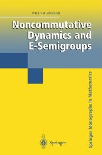 Immagine di copertina: Noncommutative Dynamics and E-Semigroups 9780387001517