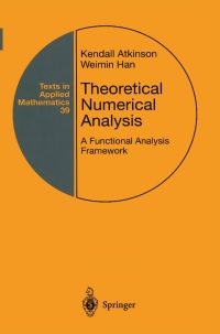 Cover image: Theoretical Numerical Analysis 9780387951423