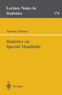 Cover image: Statistics on Special Manifolds 9780387001609