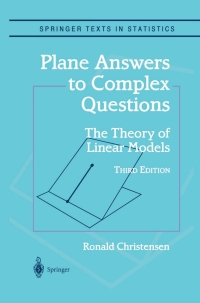 Cover image: Plane Answers to Complex Questions 3rd edition 9780387953618
