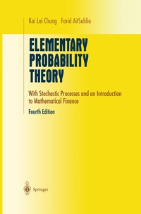 Cover image: Elementary Probability Theory 4th edition 9780387955780